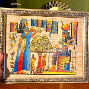 Ancient Egyptian Papyrus Queen Nefertari Picture